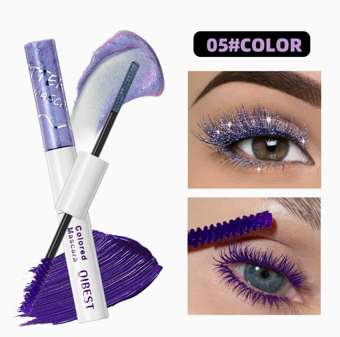 2 in 1 Dual End Mascara with Colored Shimmer and Matte Finish, Waterproof & Smudge Proof