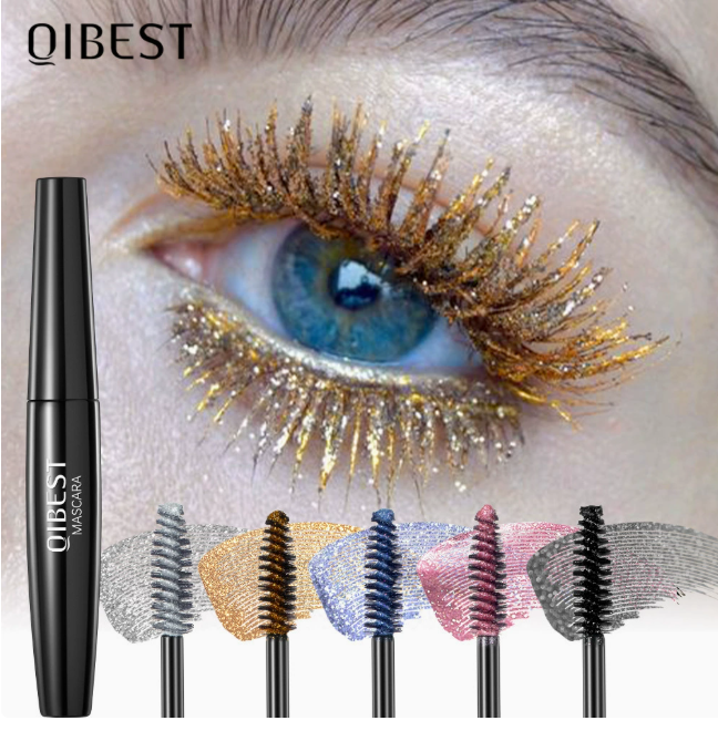 Diamond Dust Sparkle Mascara-Snowflake Glitter, Smudge-Proof & Waterproof for Dazzling Eyes