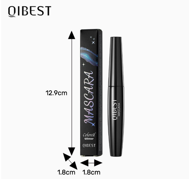 Diamond Dust Sparkle Mascara-Snowflake Glitter, Smudge-Proof & Waterproof for Dazzling Eyes