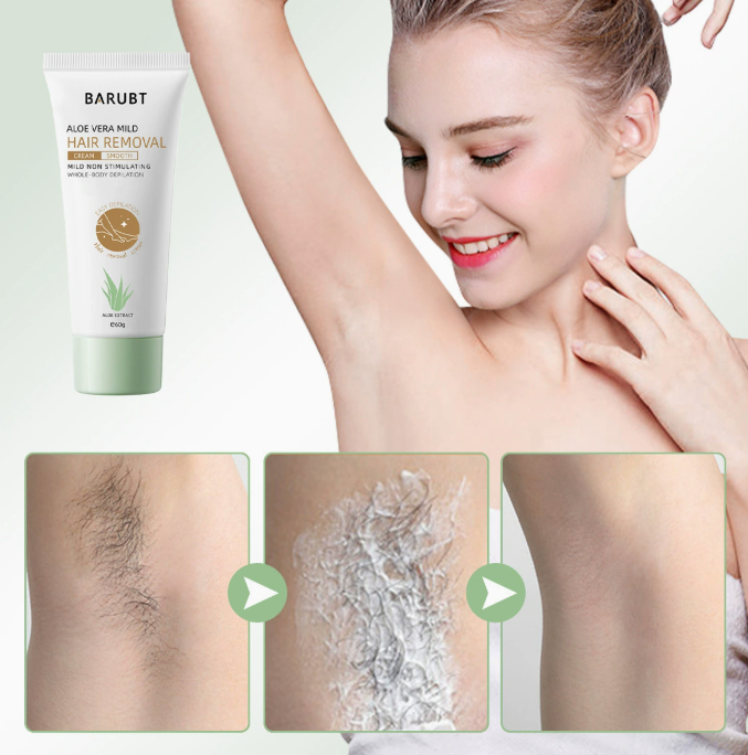 BARUBT Aloe Vera Hair Removal Cream – Gentle & Effective for Sensitive Skin