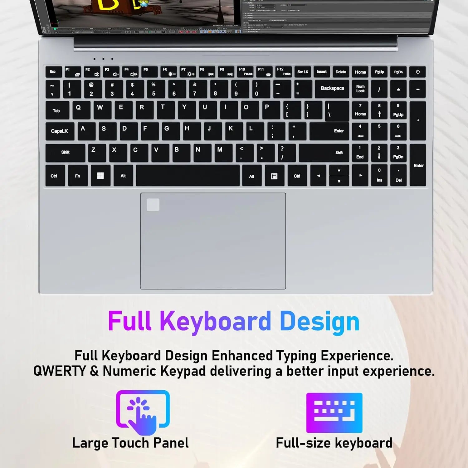 Erilles 15.6" Intel Core i3 6100U Laptop Computer Windows 11 16GB RAM 512GB 1TB SSD Portable Notebook PC Office Study Laptops