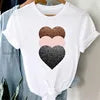 Women's High Quality 100% Cotton Woven Casual T-Shirt Breathable Anti-Wrinkle Quick Dry Hip Hop New Fashion Regular Short Sleeve