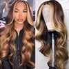 Wholesale Blonde Color Glueless Human Hair Full 13x6 HD Lace Frontal Wig 250% Density Body Wave Lace Front Wig for Black Women