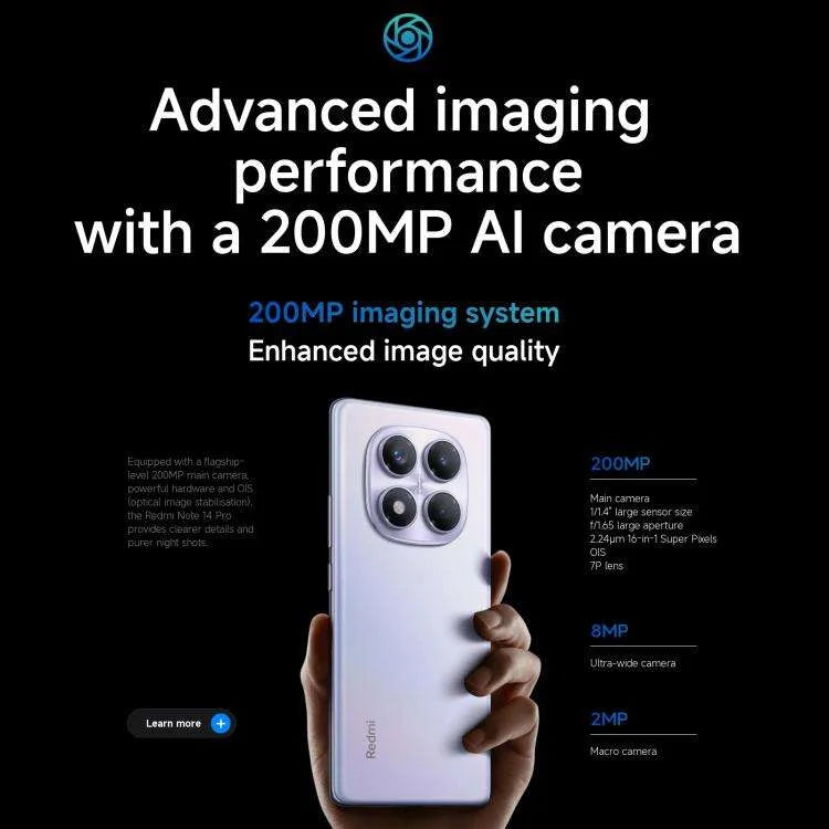 Original Used for Redmi Note 14 Pro 5G Smartphone 120Hz Screen IP68 Waterproof Mi Octa Core Dual SIM Card 512GB 256GB LTE