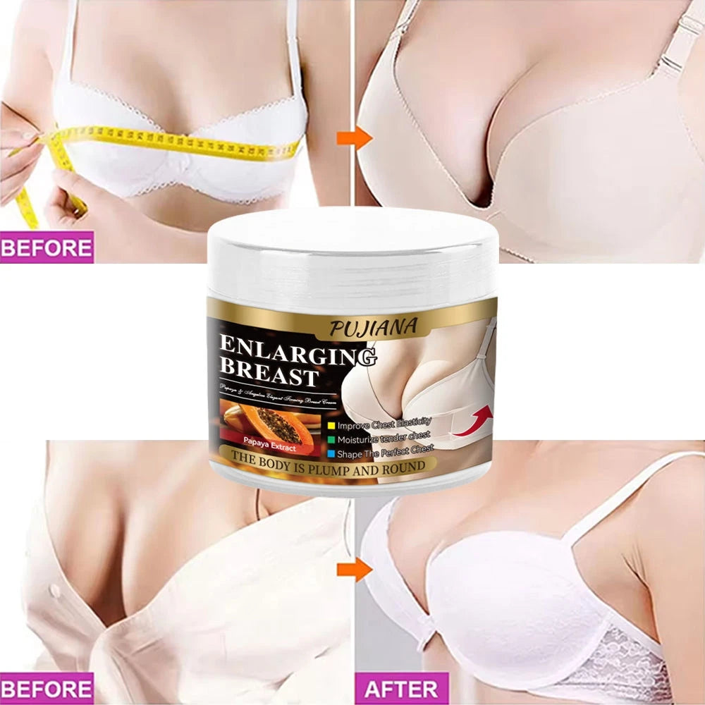 Wholesale OEM PUJIANA NaturalPapaya Multi-Functional Bust Care Breast Care Cream Firming Lifting Cream for Women Daily Body Care
