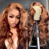 Wholesale Blonde Color Glueless Human Hair Full 13x6 HD Lace Frontal Wig 250% Density Body Wave Lace Front Wig for Black Women