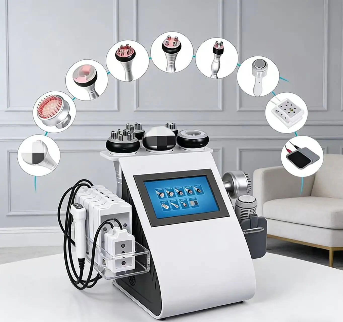 Beauty Salon Specific Body Fat Remover 9-in-1 Fat Removal Massage Beauty Device for Massage Detoxification and Skin Tightening