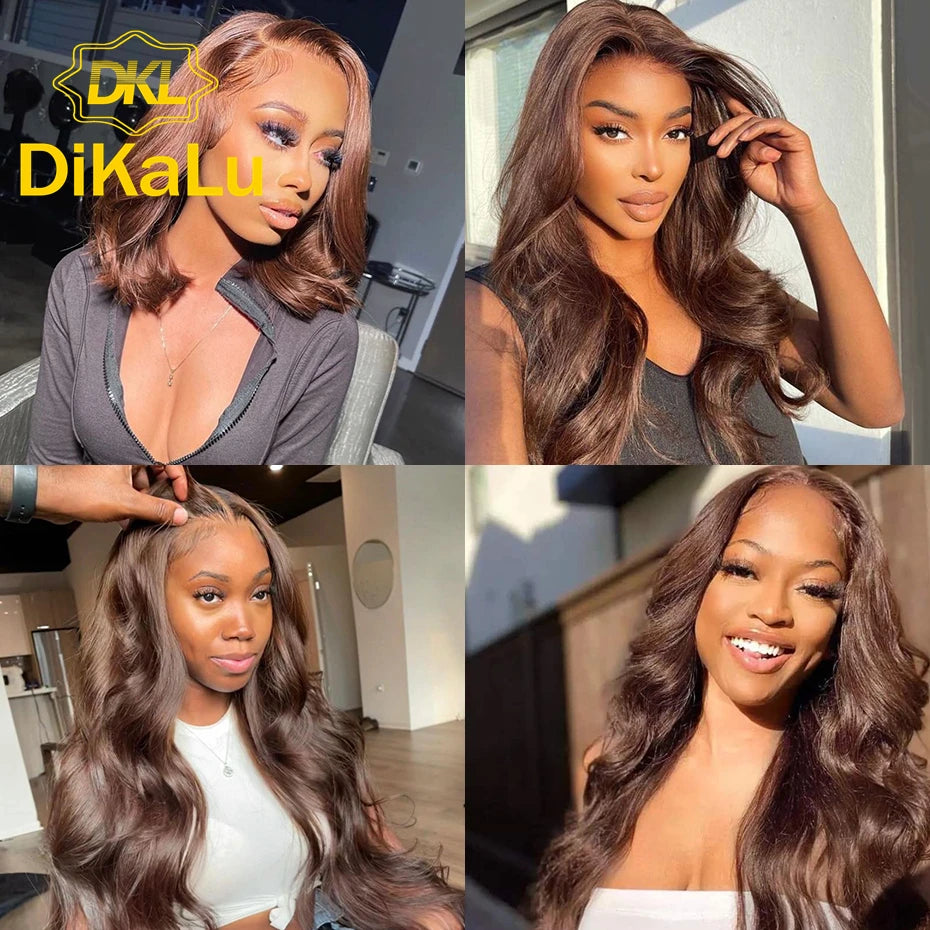 High Quality Raw Human Hair 4x4 Lace Closure Wig P427 Body Wave 150% Density Body Wave Human Hair Lace Human Hair Wig
