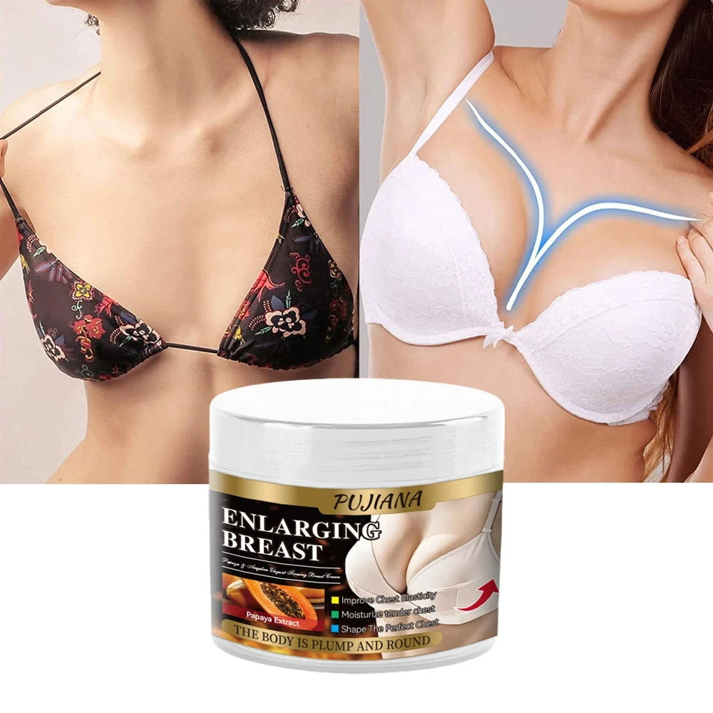 Wholesale OEM PUJIANA NaturalPapaya Multi-Functional Bust Care Breast Care Cream Firming Lifting Cream for Women Daily Body Care