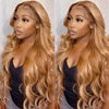 Wholesale Blonde Color Glueless Human Hair Full 13x6 HD Lace Frontal Wig 250% Density Body Wave Lace Front Wig for Black Women