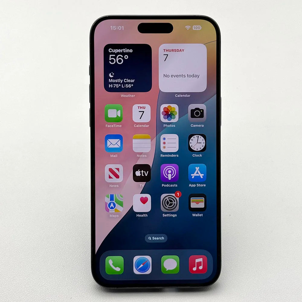Genuine iPhone 15 Pro Max Dual eSIM Phone 6.7" LTPO Super Retina XDR OLED Face ID NFC A17Pro 8GB 256/512GB 5G Mobile Phone