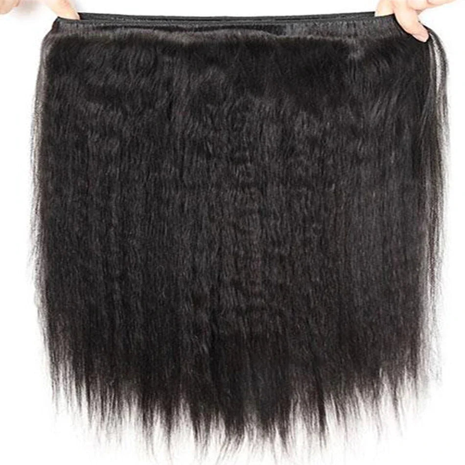 Bundles Kinky Straight Remy Brésiliens – Noir Naturel, 12-32 po