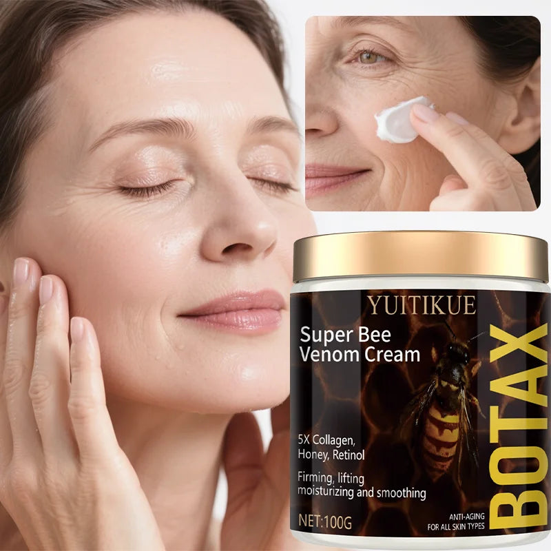 YUITIKUE BOTAX Super Bee Venom Cream, 5X Collagen Honey Retinol, Firming Lifting Moisturizing 60g
