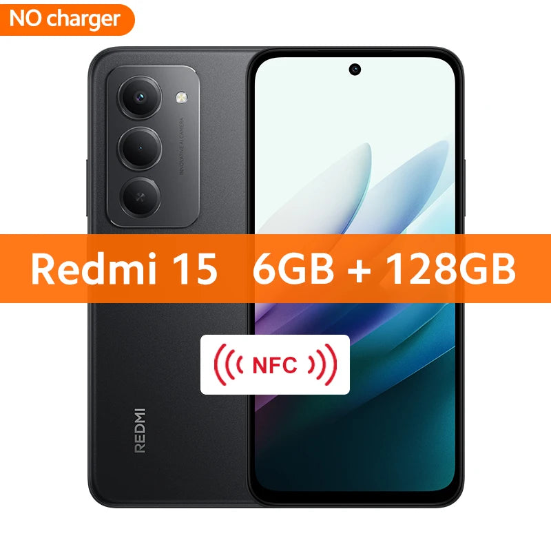 【Brand+】Redmi 15 Global Version Smartphone 6.9" 50MP 7000mAh battery 33W fast charging IP64 Snapdragon® 685 Mobile Platform