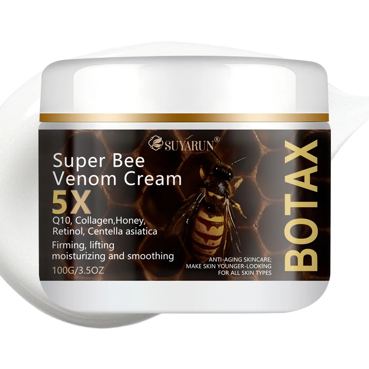 SUYARUN Super Bee Venom Botax Cream - Anti-Wrinkle, Firming & Hydrating Facial Treatment, For All Skin Types, Free Shipping.