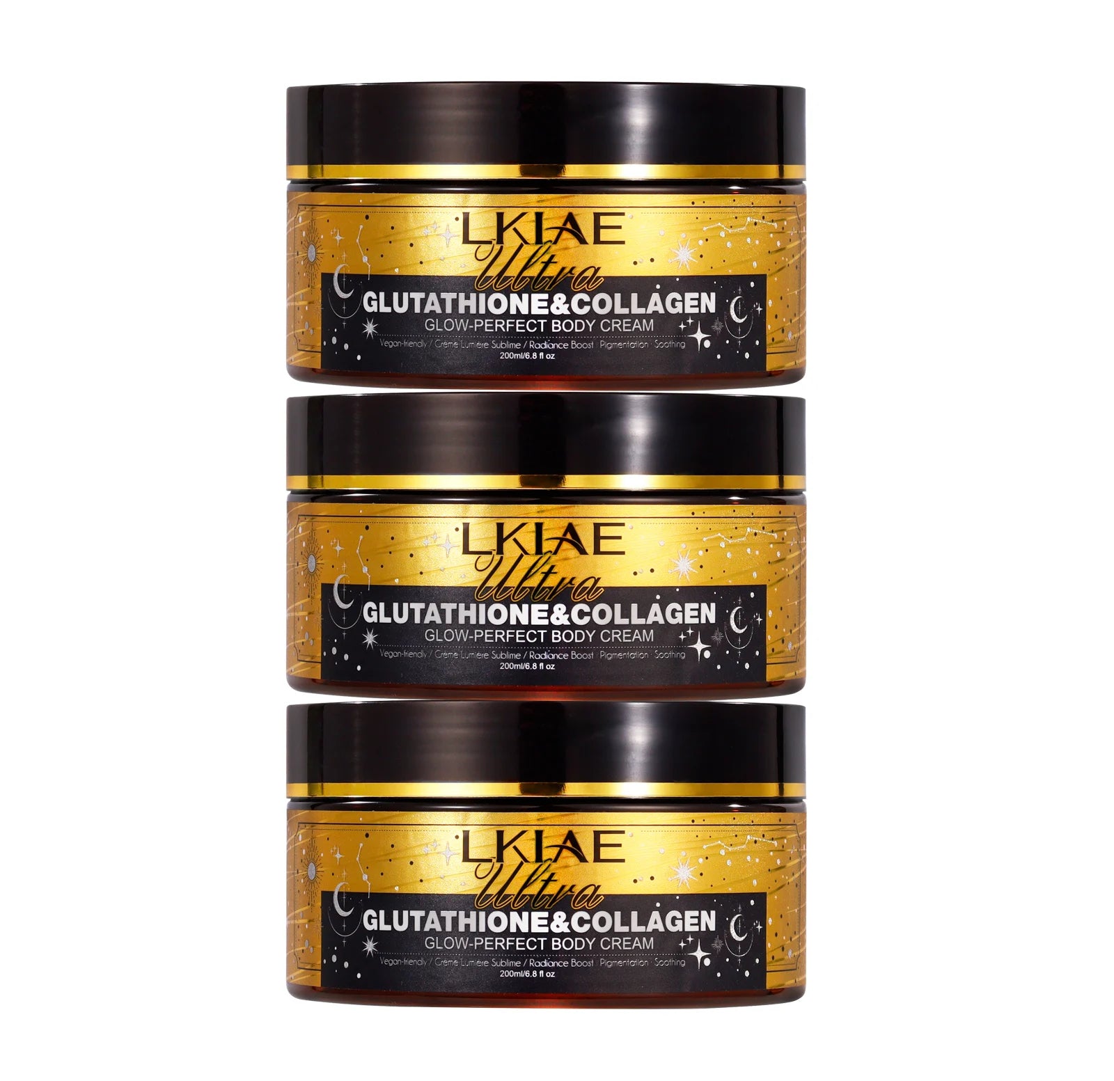 LKIAE Ultra Lightening Body Cream, Brightening, Deep Moisturizing, Smooth Skin, For All Skin Types Lotion, 200ml /6.8 oz
