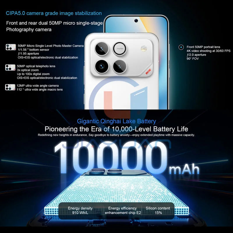New Arrival Original HONOR WIN 5G Mobile Phoone 6.83" AMOLED 185Hz Display Snapdragon 8 Elite Gen 5 Battery 10000mAh Smartphone