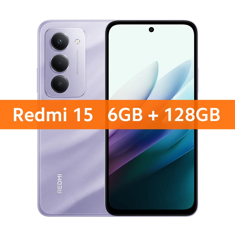【Brand+】Redmi 15 Global Version Smartphone 6.9" 50MP 7000mAh battery 33W fast charging IP64 Snapdragon® 685 Mobile Platform