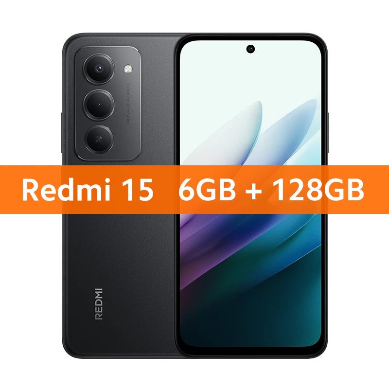 【Brand+】Redmi 15 Global Version Smartphone 6.9" 50MP 7000mAh battery 33W fast charging IP64 Snapdragon® 685 Mobile Platform