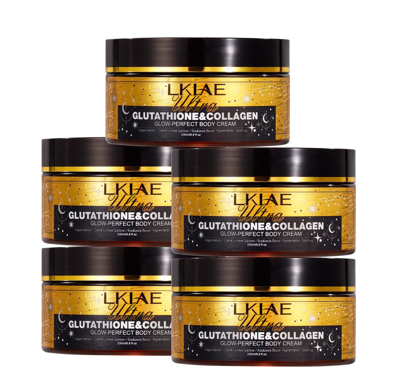 LKIAE Ultra Lightening Body Cream, Brightening, Deep Moisturizing, Smooth Skin, For All Skin Types Lotion, 200ml /6.8 oz