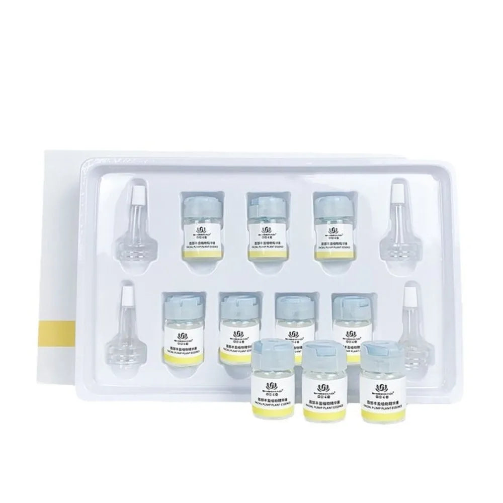 Beauty salon facials, plumping and plumping plant essences, hydrating and lightening temples, facial set