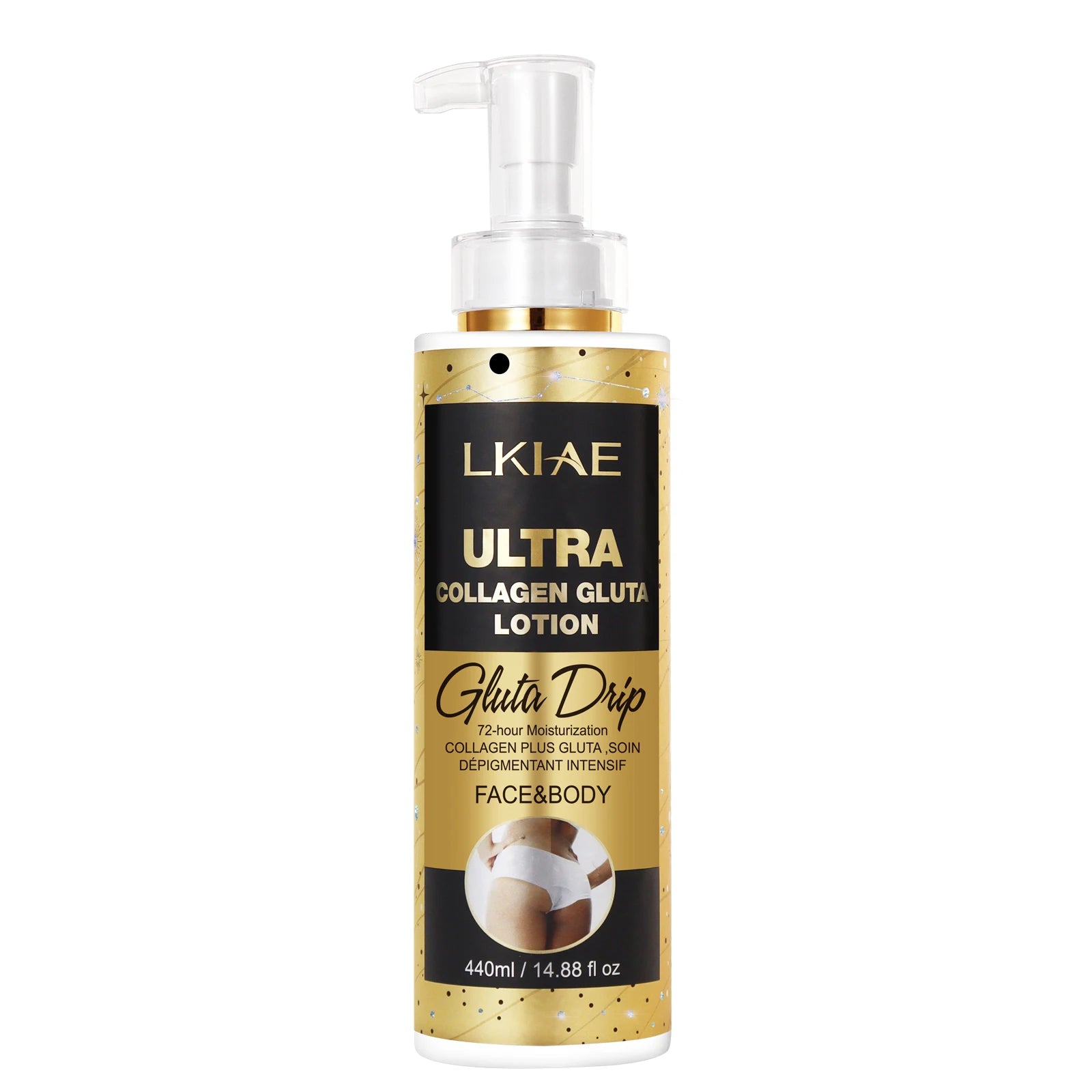 LKIAE Ultra Glutathione and Collagen Whitening Skin Care Set, Moisturizing, Reduce Dark Spots, Melanin, Hyperpigmentation