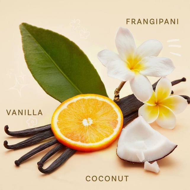 Vanilla Coconut Hair Perfume – Water-Based, Non-Sticky – Friction-Activated Fragrance Mist