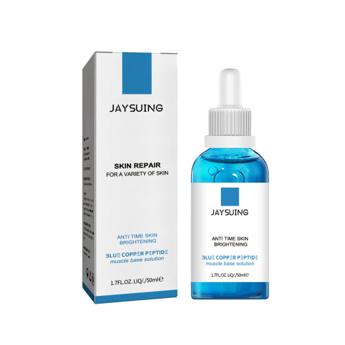Jaysuing Blue Copper Peptide Muscle Bottom Solution, Brightening Whitening Skin, Hydrating, Anti-wrinkle And Anti-aging Muscle Bottom Solution