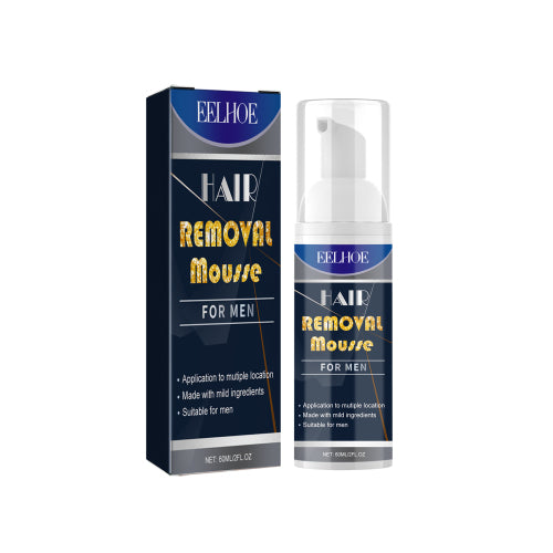 EELHOE Mousse Hair Removal For Men, Body Hair Chest Thighs Underarms Gentle Non-Irritating Clean Hair Removal Mousse