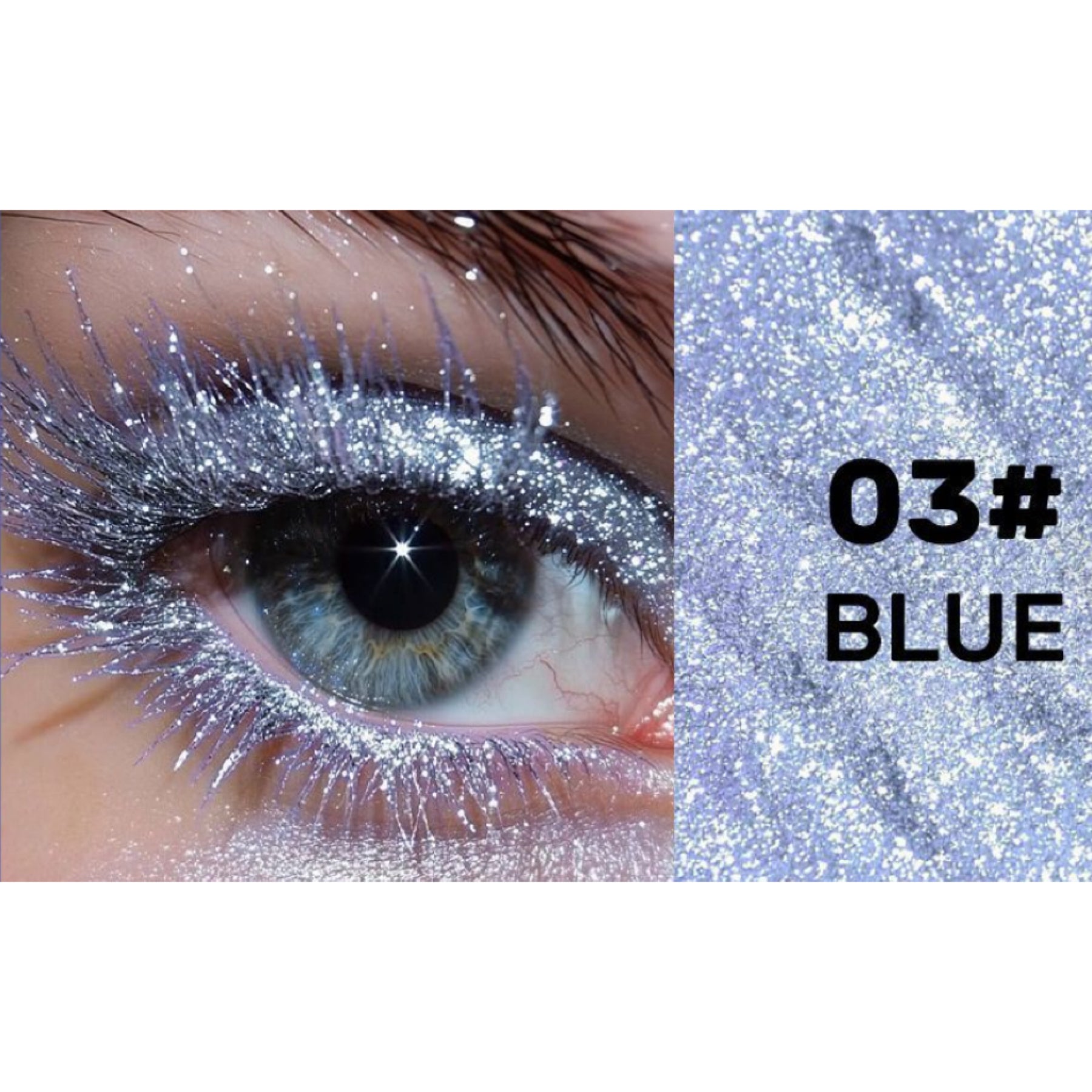 Diamond Dust Sparkle Mascara-Snowflake Glitter, Smudge-Proof & Waterproof for Dazzling Eyes